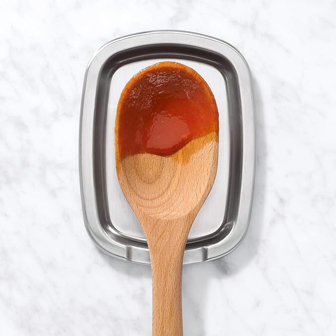 OXO Good Grips Non-Slip Spoon Rest Stainless Steel, Pack of 2