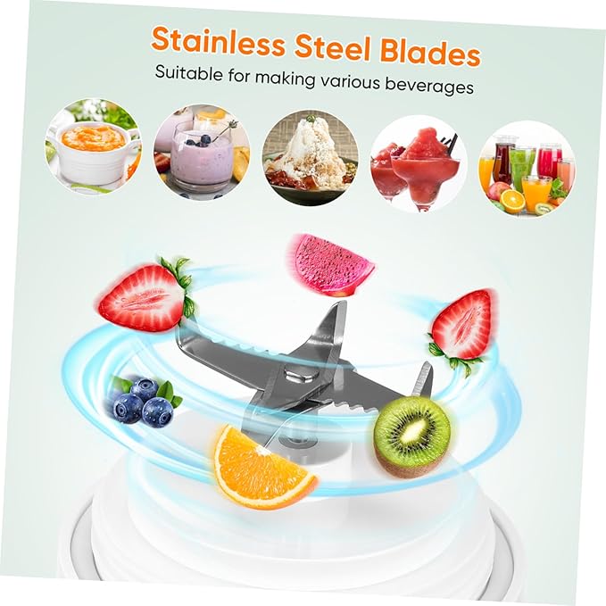 Portable Juicer Cup Mini Blender for Fresh Juice Easy Operation with Transparent Body for Travel and Home Use for Smoothies and Healthy Drinks