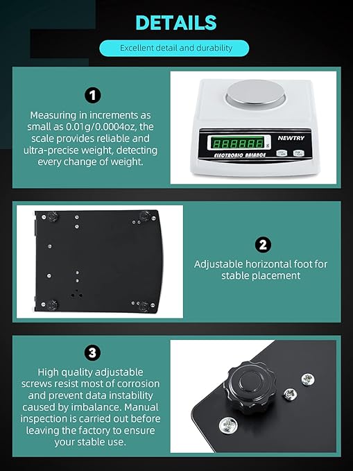 NEWTRY 100g/0.001g Electronic Fabric GSM Scale Digital Textile Weight Balance with a 0-2mm Disc Sampler Cloth Cutter for Textile Paper Non-Woven Fabrics (110V Scale+ Sampler)