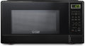 COMMERCIAL CHEF 1.1 Cu Ft Microwave with 10 Power Levels, Small Microwave with Push Button, 1100W with Kitchen Timer, Door Lock, & Digital Controls, Black