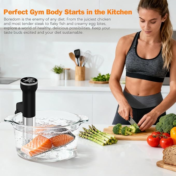 Sous Vide Machines Wi-Fi & Immersion Deep Fryer with Basket