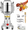 CGOLDENWALL 300g Electric Grain Mill Grinder Safety Upgraded Spice Grinder Pulverizer Stainless Steel Machine for Dry Spices Herbs Grains Coffee Seeds Rice Corn Pepper 110V