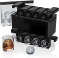 Bangp Premium Clear Ice Ball Maker with Storage Bag,8 Distinctive 2 Inch Crystal Clear Ice Balls for Whiskey,Cocktails & Bourbon,Gifts for Men
