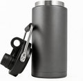 Kerilyn Insulated Half Gallon Jug with Handle, 64oz Stainless Steel, Large Double Vacuum Water Bottle for Hot & Cold Drinks, Wide Mouth, Sweat Proof, Great for Travel, Camping, Grey