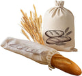Reusable Storage Bread Bags-for Sourdough & Homemade Bread, Linen Cloth Bags w/TPU Keeps Fresh Longer