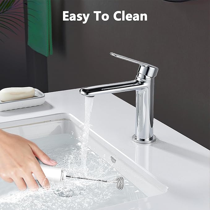 Milk Frother Wand Handheld for Coffee, 2000Mah Rechargeable Drink Mixer With Stand Whisk Cold Electric Foam Maker, 3 Speed Adjustable, Hand Free for Latte, Cappuccino, Matcha, Hot Chocolate, Egg