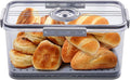 ANYPROLUS Bread Box for Homemade Bread Boxes for Kitchen Counter Airtight, Time Recording Bread Storage Container with Lid, Bread Containers Storage Airtight Loaf Bread Keeper, Grey