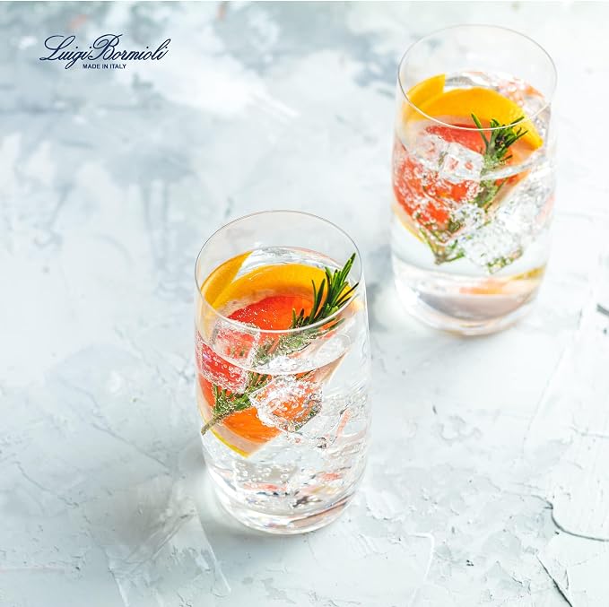 Luigi Bormioli Crescendo Highball Glasses - Clear, 20 Oz, Set of 4