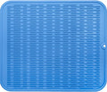 MicoYang Silicone Dish Drying Mat for Multiple Usage,Easy clean,Eco-friendly,Heat-resistant Silicone Mat for Kitchen Counter or Sink,Refrigerator or Drawer Liner Lichen BlueL 2XL 24 inches x 18 inches