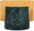 JIMEI Travertine Marble Sponge Holder for Kitchen Counter - Natural Stone Dish Drying Rack, Sponge Caddy for Sink Organizer - Durable & Stylish Kitchen Decor (India Green Marble)