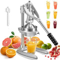 Manual Juicer, Sopito Effortless Stainless Steel Juicer Press Heavy Duty Citrus Squeezer for Orange Lemon Grapefruit Pomegranate, Easy to Clean