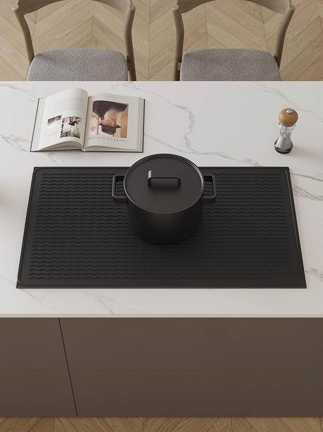 XiFEO Stove Top Covers for Electric Stove, Food Grade Heavy Duty Silicone Glass Stove Top Cover Protector, Induction Cooktop Protector, Heat Resistant Range Ceramic Stove Top Covers Mat, Oven Cover
