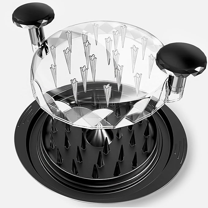 Chicken Shredder Tool Twist, 11" Heavy Duty Large Chicken Shredder, Meat Grinders Gadgets Machine, BPA Free, Strong Anti-Slip, Dishwasher Safe, Suitable for Pork Beef Chicken, Black