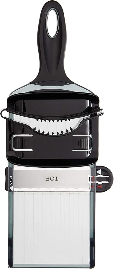 Mercer Culinary Dual Thickness Hand Slicer, Black