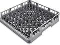 Aurelema Commercial Dishwasher Tray Rack, Commercial Dish Drying Rack, Polypropylene Full Size Flatware Tray for Hotel Canteen Kitchen Restaurant Tableware Plate and Bowl(Peg Dish Opening,Gray,1 Pack)