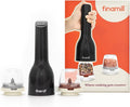 FinaMill Classic Battery Spice Mill – Battery Operated Salt and Pepper Grinder Set, Includes 2 Interchangeable Spice Pods, Adjustable Coarseness, Ceramic Grinder, LED Light, Home and Kitchen Gift Set