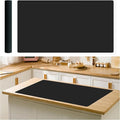 Extra Large Silicone Mat 32.3x24, Non-Slip Counter Protector - Heat Resistant,Cut-to-Fit for Kitchen Island,Countertops, Baking-Easy Clean Black Mat, 1.2mm Thick