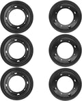 6 Packs 8'' Lazy Susan Hardware, Heavy Duty 5/16''Thick Turntable Bearing Swivel Pate for Rotating Table, Book Case, Serving Tray, Corner Shelves, Kitchen, DVD Tower, Shoe Rack, Black