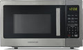 Farberware 0.9 Cu. Ft. Countertop Microwave Oven – 900 Watts Power, Auto Cook Settings, Defrost, Easy Clean and Child Safety Lock - Stainless Steel