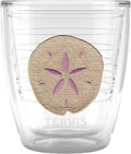 Tervis Beachcomber Collection Sand Dollar Made in USA Double Walled Insulated Tumbler Travel Cup Keeps Drinks Cold & Hot, 12oz, Sand Dollar