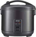 Tiger JNP-S18U-KY 10 Cup Capacity Rice Cooker with Non-Stick Inner Pot, Retractable Power Cord, and Keep Warm up to 12 hours, Black