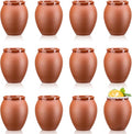 12Pcs 2oz/60ml Cantaritos De Barro Mexicanos,Mini Jarritos De Barro Mexicanos Pottery Cocktail Glasses,Mexican Shot Glasses Taco Tuesday Cups For Celebration,Tequila,Margaritas