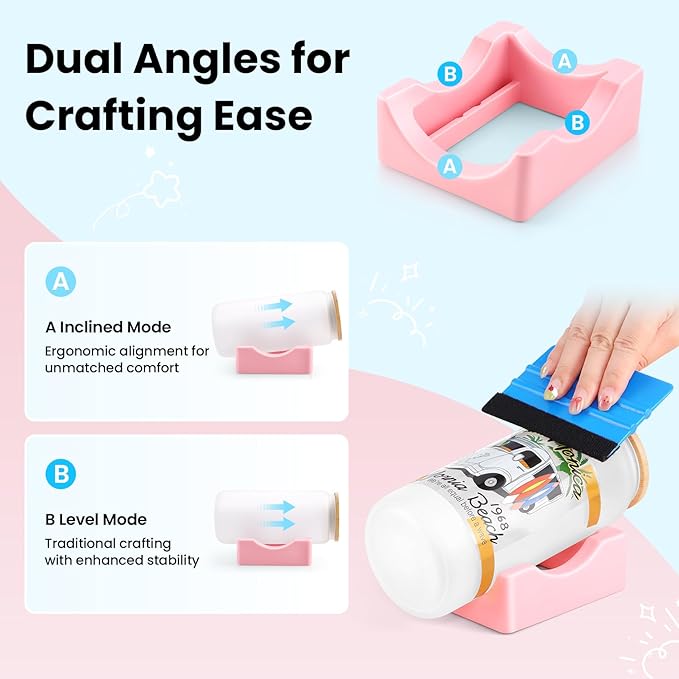 AKEYDIY Professional Tumbler Sublimation Crafting Bundle: Auto Press Machine + 6-Pack 12OZ Glass Tumblers + Silicone Cup Cradle Kit