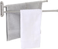 KES 19.5-Inch Bathroom Towel Rack, Swivel Towel Rack 2-Arm, Swing Out Double Towel Bar Wall Mounted, SUS304 Stainless Steel Brushed Finish, A2103S2L50-2