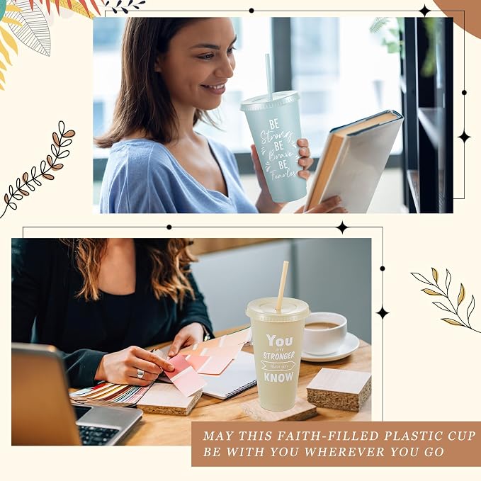 Uiifan 30 Pcs Inspirational Cups Bulk Appreciation Gifts for Employee Coworker Staff Team Thank You Gifts, Office Prizes for Adults Work Party Favors, Associates, Giveaways (Light Morandi)