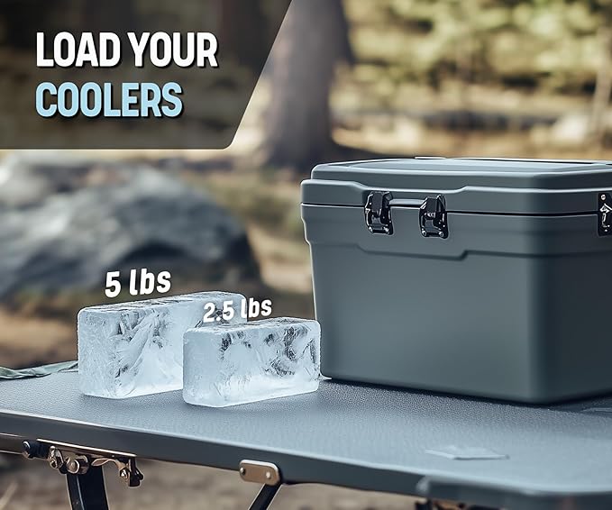 Alaskey® Extra Large Ice Block Mold 5 lbs (2-Pack) | Create Perfect Reusable Ice Bricks | Professional Silicone Mold for Crafting Giant Ice Cubes, Ideal for Ice Baths, Coolers, Bartender Accessories