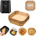 Air Fryer Liners for CHEFMAN 2Qt Mini Air Fryer,Mini Air Fryer Liners Disposable Small 2 qt 2.6qt,160PCS Non-Stick Waterproof Small Airfryer Liners