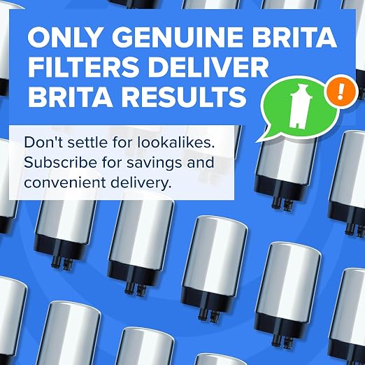 Brita Faucet Mount Water Filter System, Chrome, No-Wait Filtration, Easy Install, Multi-Use Tap Water Filter for Kitchens, Bathrooms & Small Spaces