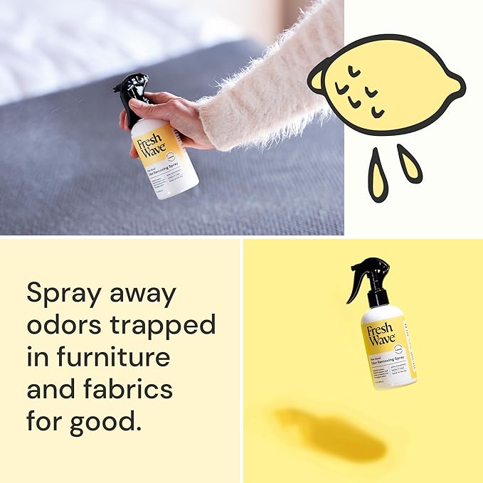 Fresh Wave Lemon Odor Removing Gels and Spray Bundle: (2) 15oz. Gels and (1) 8fl. oz. Spray