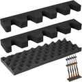OCQOTAT Gun Rack for Gun Storage, Gun Safe Accessory for Rifles and Shotguns, Gun Holder in Gun Cabinet, Shotgun Rifle Rest, Foam Material with Magnetic Strip and Hook Strip , Gifts for Hunters