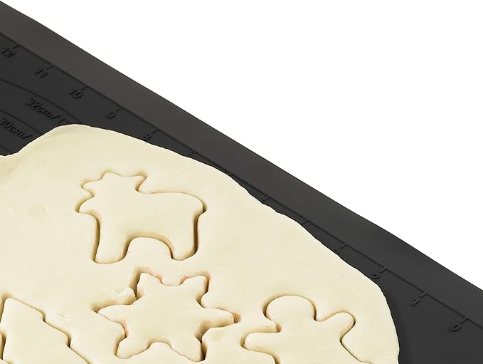 Lurch Germany Flexiform 15.7 x 23.6 Inch Silicone Baking Mat, Black