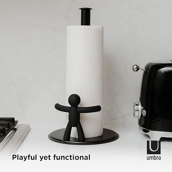 Umbra Buddy Countertop Paper Towel Holder, Black
