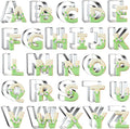 Alphabet Letter Cookie Cutters Shapes Large 3 Inch - 26 Pcs Stainless Steel Cookie Cutter Set Fondant Biscuit Fruit Dough Mold Tools for Birthday, Christmas, New Year and Holiday Party Decorations