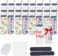25 Pack 20oz Sublimation Tumblers Bulk With Flat Edge, 20OZ Flat Sublimation Tumbler Blank, Skinny Straight Stainless Steel Blanks Cups with Individual Box (25, 20OZ FLAT EDGE)