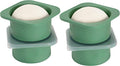 Stackable Silicone Artisan Pizza Dough Proofing Proving Trays with Air-tight Lids-4pack-500ml Volume for 250g Dough Ball (Green)