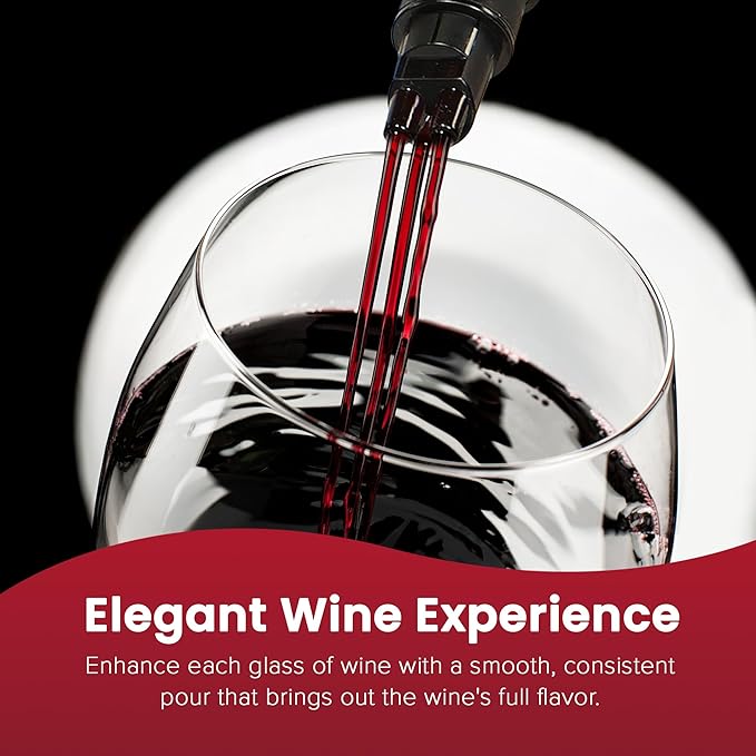 Mothers Day Gift, Air Speed Wine Aerator Modest Design Multi-Stream Drip Free Wine Aeration 3 Acrylic Spouts, Handmade Kitchen Essential Easy To Use, No-Drip in Protective Gift Case