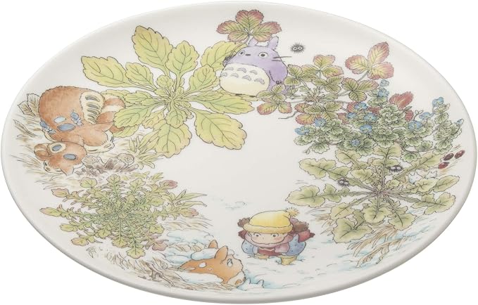 Noritake T50116A/4660-1 My Neighbor Totoro Plate 9.1 inches (23 cm), Oinu no Fuguri Edition, Microwave Safe, 1 Piece