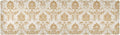 2-in-1 Table Runner Trivet for Hot Dishes Heat Resistant Hot Plate Mat Pad 39x12 Inch Waterproof Table Protector Trivets for Countertop Decorative Vintage Gold Damascus