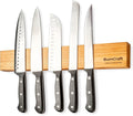 Magnetic Knife Strip, 16 Inch Bamboo Magnetic Knife Holder for Wall, Solid Wood Kitchen Knife Storage Rack, Strong Magnetic Knife Bar, Kitchen Utensil Holder with Powerful Magnet
