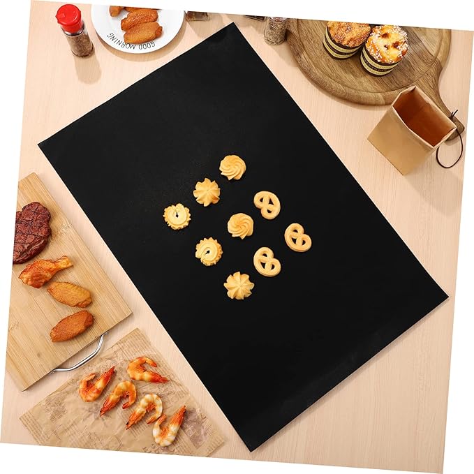 Zerodeko 9 Pack Non-stick Oven Liners Baking Mats Set Bbq Mat Heat Resistant Baking Sheets for Oven