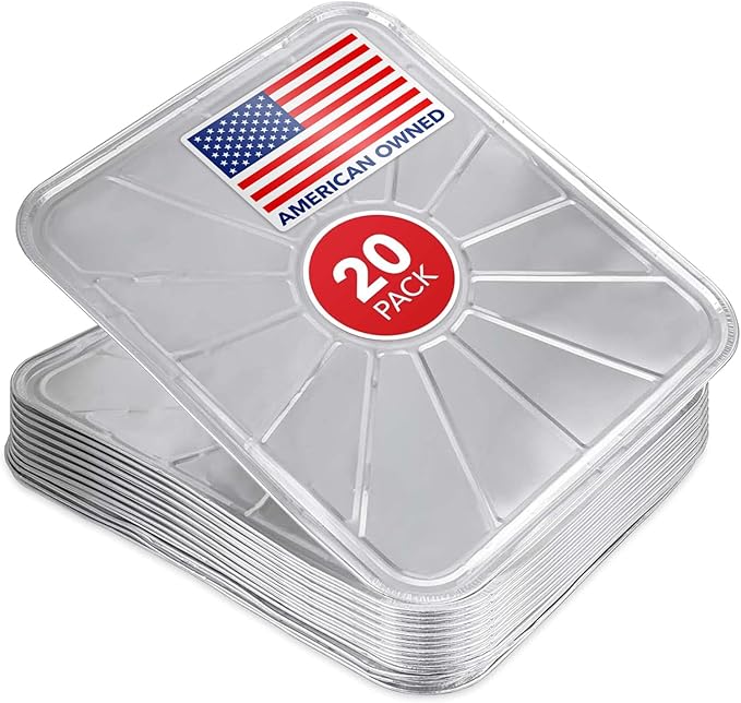 Disposable Foil Oven Liners (20 Pack) Aluminum Foil Oven Liners for Bottom of Electric Oven & Gas Oven, Reusable Oven Drip Pan Tray for Cooking & Baking, Disposable Baking Mats - Stock Your Home