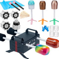 4 Arm Cup Turner for Crafts Tumbler,Multi Tumbler Spinner Machine Kit,Tumbler Turner DIY Glitter Epoxy Resin Tumblers (4X-Black)
