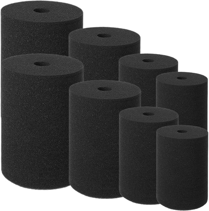 Tofficu 8Pcs Cup Turner Sponges Cylinder Sponge Inserts for Tumbler Turner DIY Craft Foam Compatible with Various Cup Sizes 4.72X3.54X3.54In