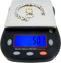 GemOro Platinum PRO1001V | Durable Precise Jewelers Countertop Portable Scale | Digital Precision Tool with Expert Professional Reading & Accuracy 1000g x 0.1g Readability (Black)