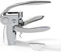 Vinturi Lever Wine Opener Set made of Premium Chrome Wine Corkscrew with Replacement Spiral and Foil Cutter with Sleek, Durable Die-Cast Metal Design