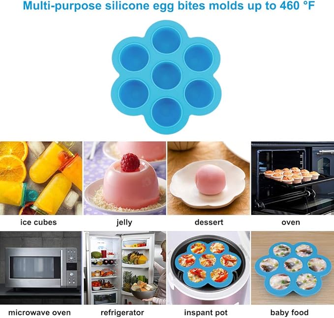 Accessories-Set-for-Insta-Pot, Accessory Compatible with Instant Pot 6 Qt 8 Quart, with Steamer Basket Cheesecake Pan Egg Steam Trivet Silicone Mold Mitts Tong
